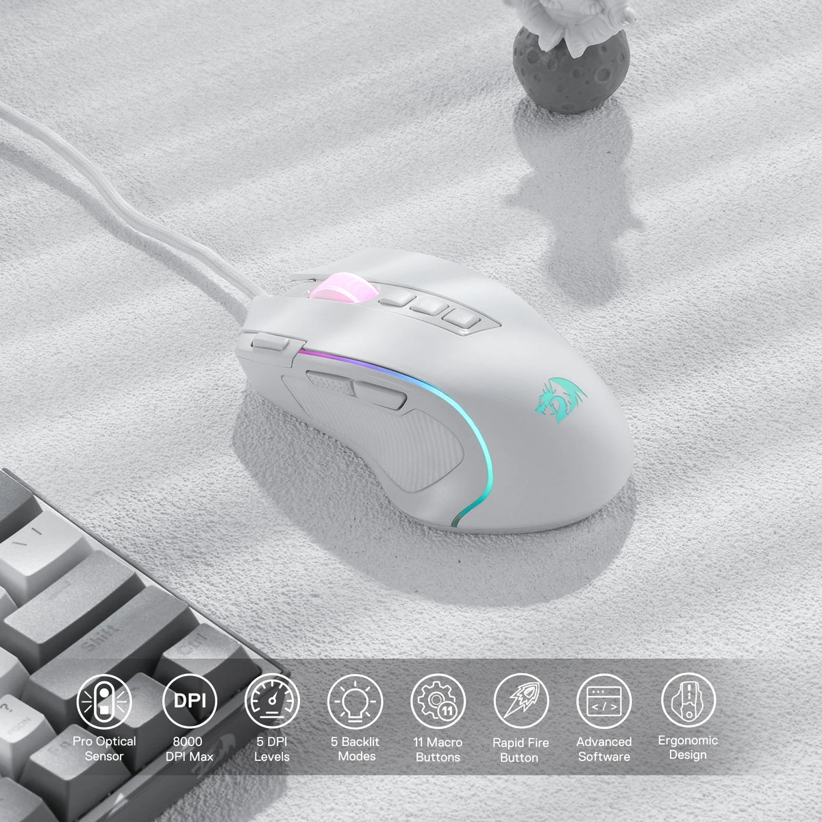 Redragon M612 Predator RGB Gaming Mouse - image 3