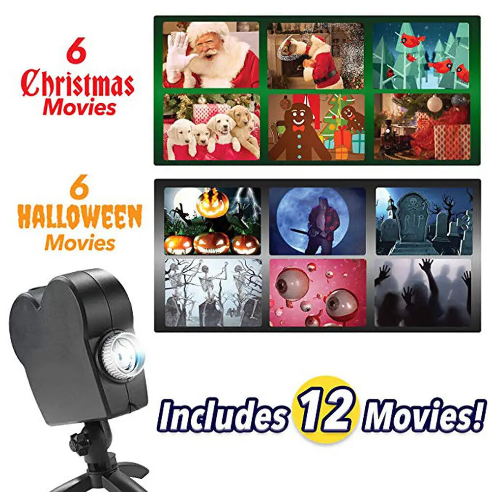 Christmas Window Projector – 12 Animated Films