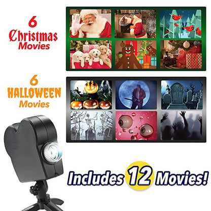 Christmas Window Projector – 12 Animated Films