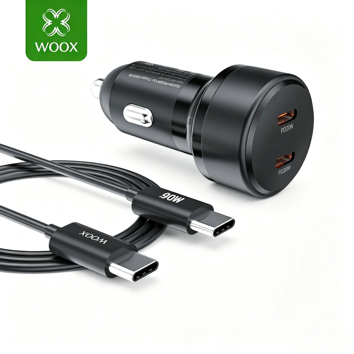 40W Dual USB-C Car Charger - image 2