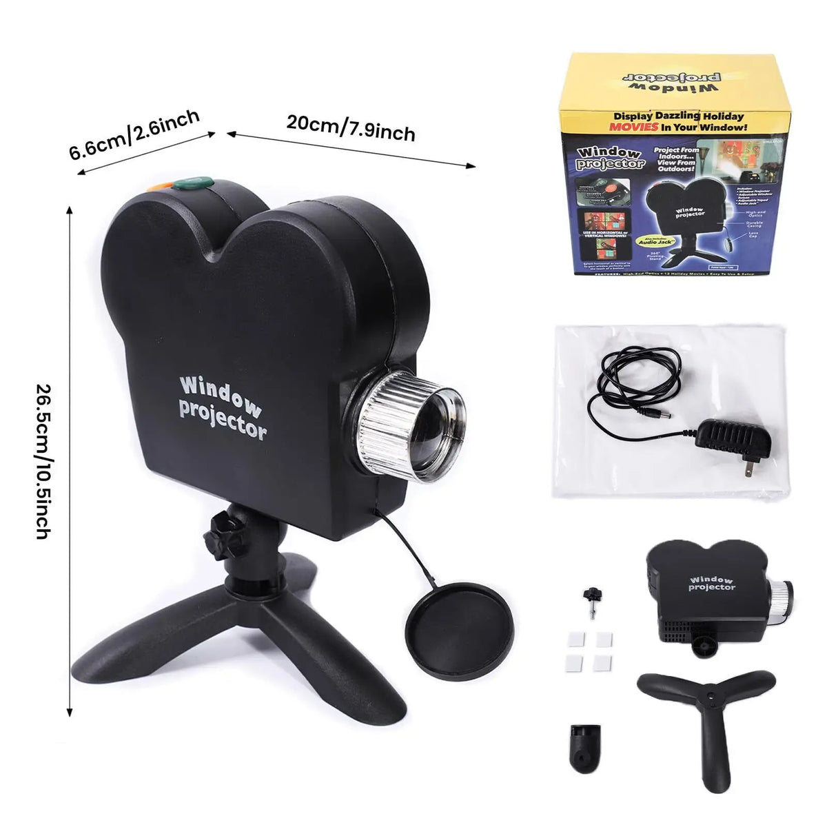 Christmas Window Projector – 12 Animated Films