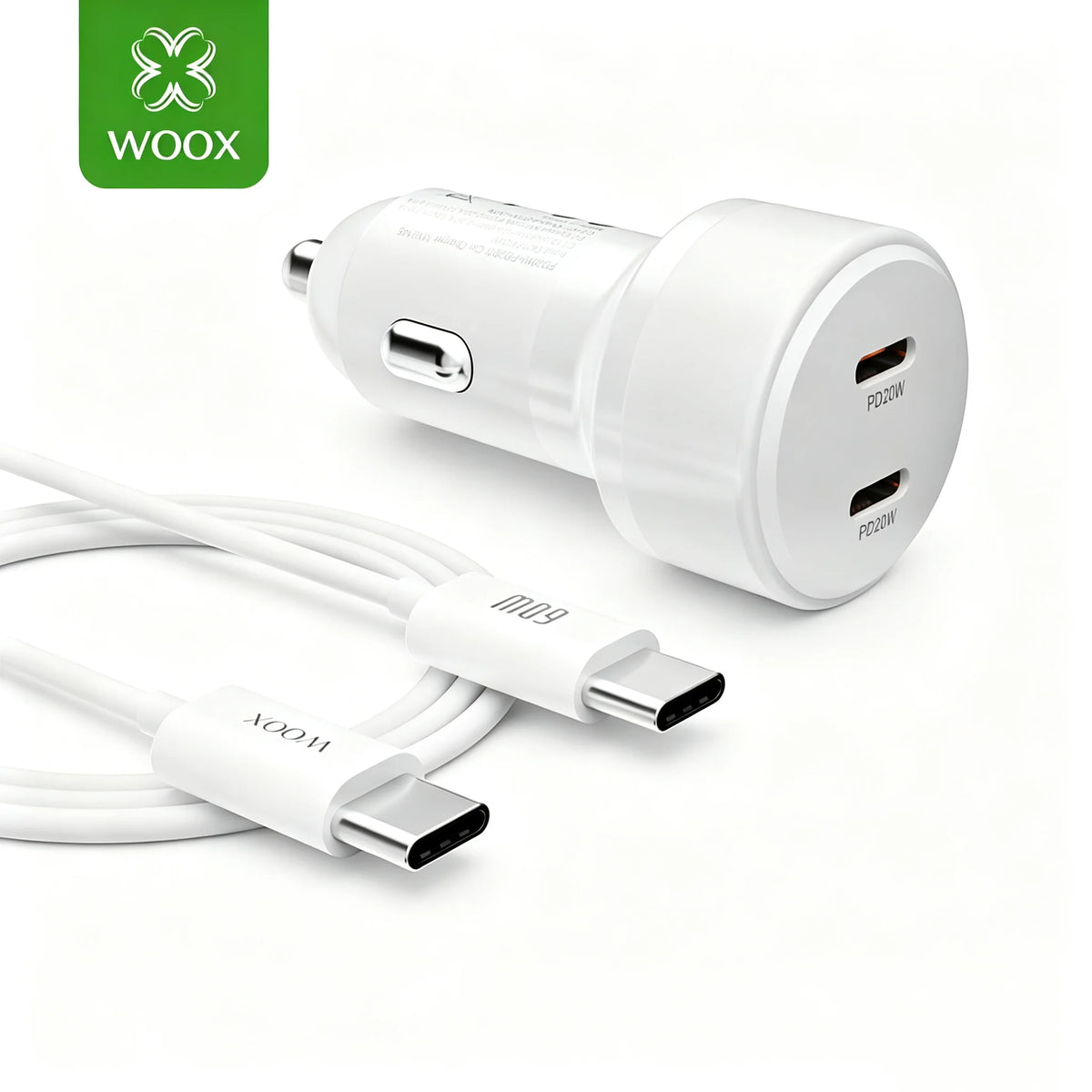 40W Dual USB-C Car Charger