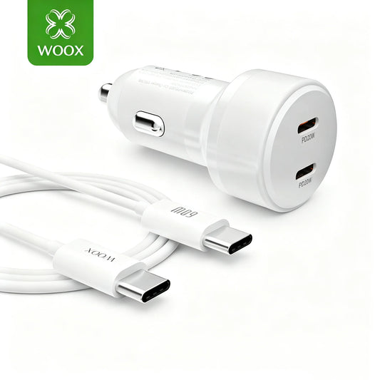 40W Dual USB-C Car Charger