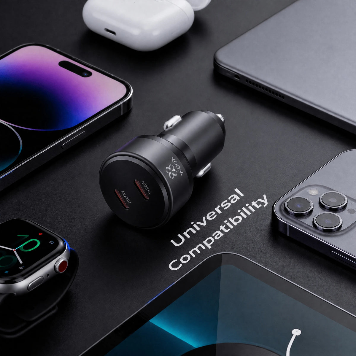 40W Dual USB-C Car Charger - image 3