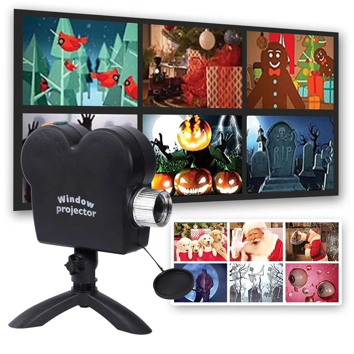 Christmas Window Projector – 12 Animated Films
