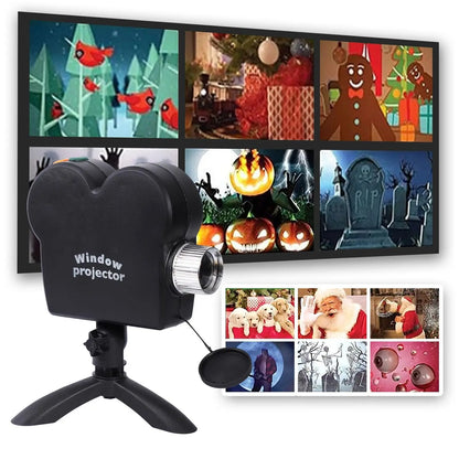 Christmas Window Projector – 12 Animated Films