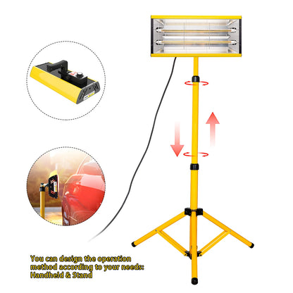 DATOUBOSS 2000W Infrared Paint Curing Lamp with Stand