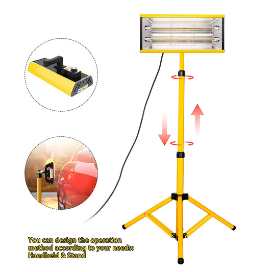 DATOUBOSS 2000W Infrared Paint Curing Lamp with Stand
