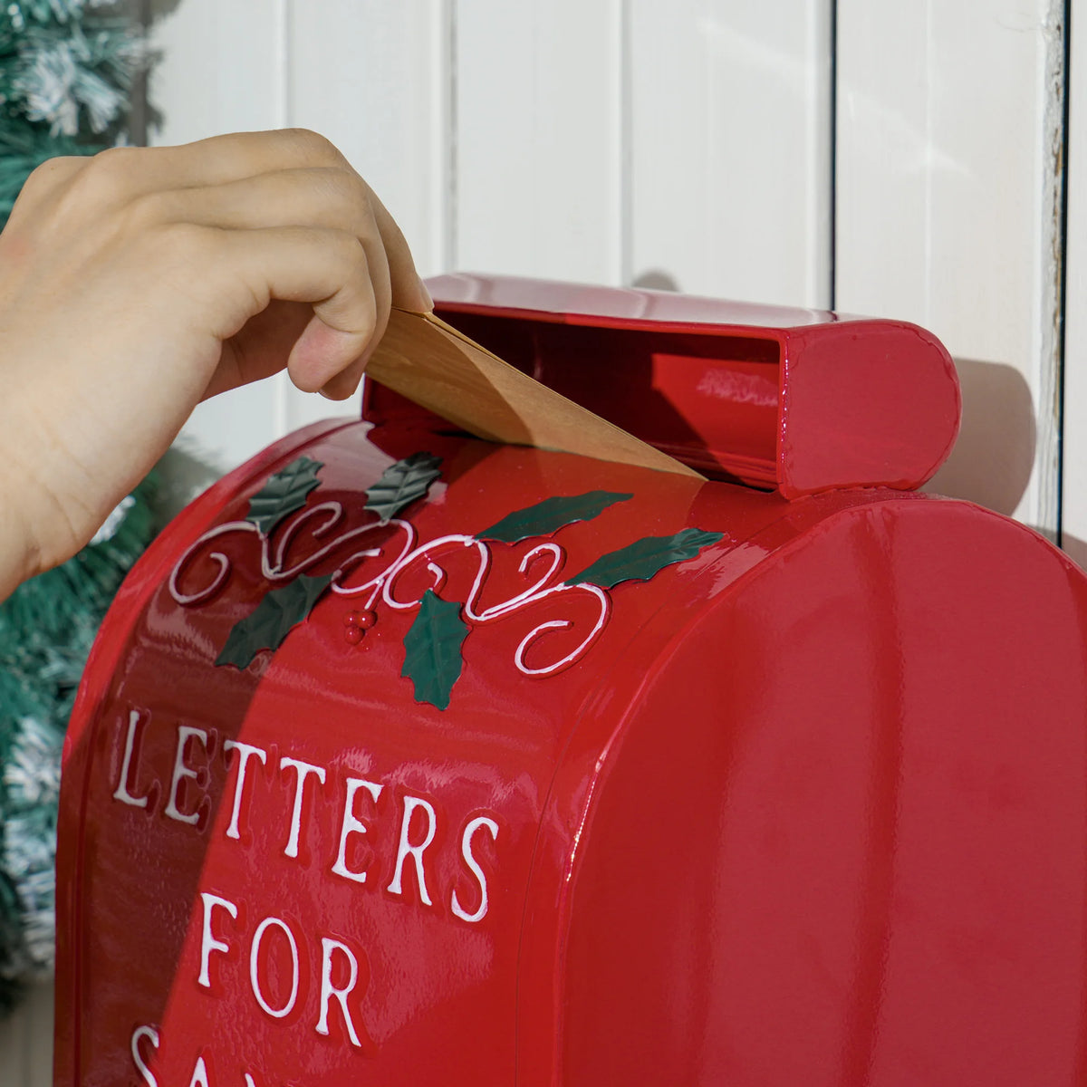 Letters for Santa Christmas Post Box – Red