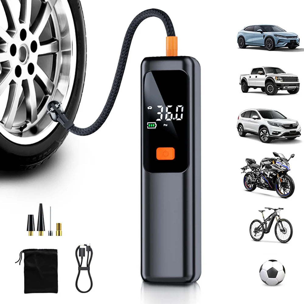 Wireless Tyre Inflator - 150 PSI Portable Air Pump