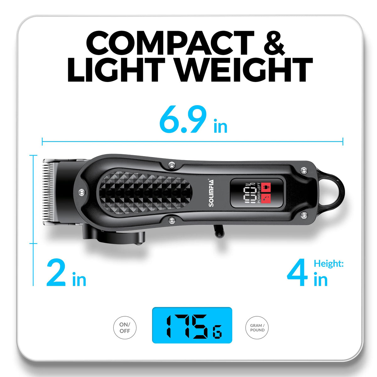 SOUMPIA Cordless Hair Clipper & Beard Trimmer for Men - image 2