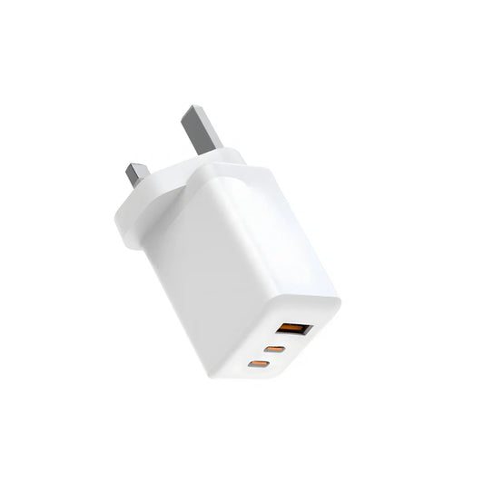 65W Fast Wall Charger - 2x USB-C + USB-A