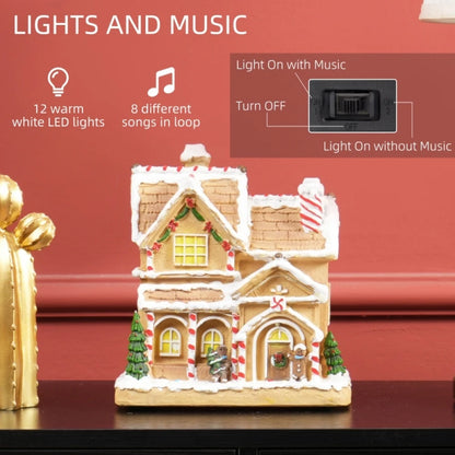 Musical Light-Up Gingerbread House – 8 Christmas Songs