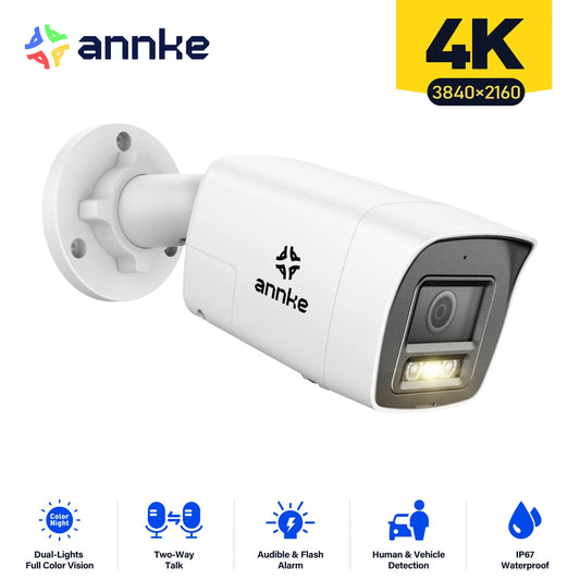 ANNKE 8MP 4K PoE Security Camera with Audio
