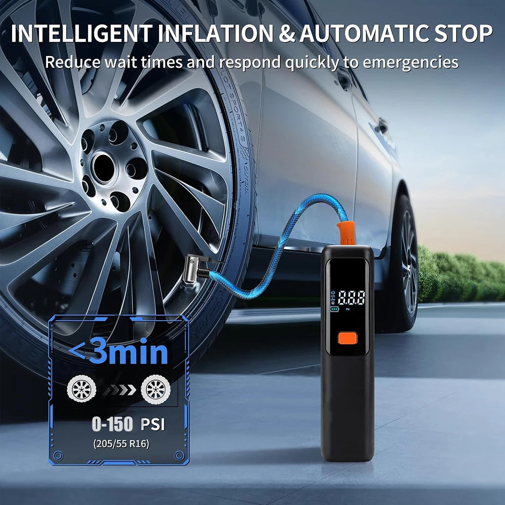 Wireless Tyre Inflator - 150 PSI Portable Air Pump - image 2