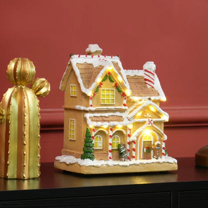 Musical Light-Up Gingerbread House – 8 Christmas Songs