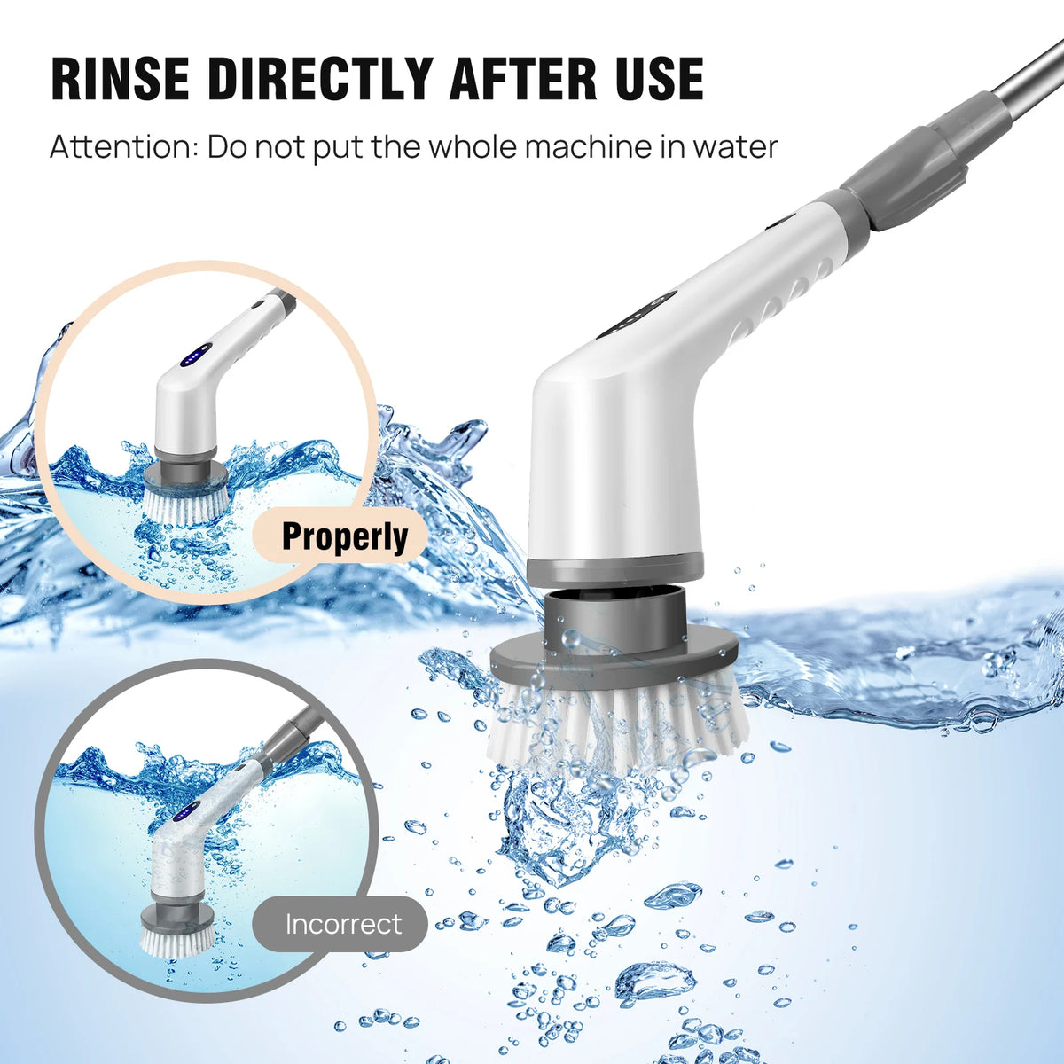 10-in-1 Cordless Electric Spin Scrubber - image 3