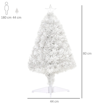 2.5ft Pre-Lit Fibre Optic Tabletop Christmas Tree
