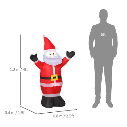 4ft Inflatable Welcoming Santa