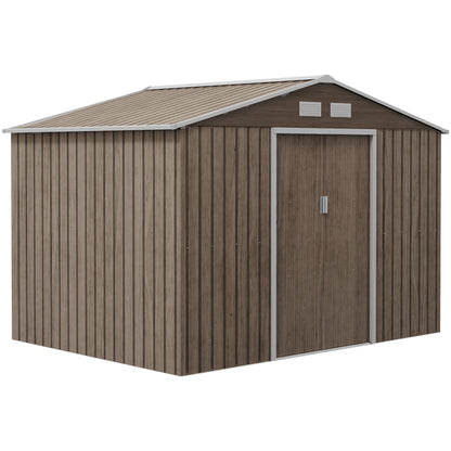 Outsunny 9 x 6ft Metal Garden Shed with Foundation Kit - image 2