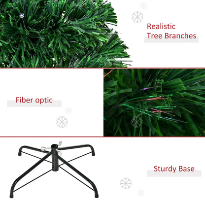 4ft Pre-Lit Fibre Optic Christmas Tree – Colour Changing