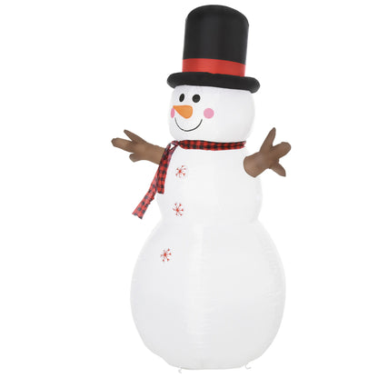 6ft Giant Inflatable Snowman with LED Lights