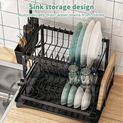 Adjustable Over-Sink Dish Drainer Rack - image 2