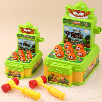 Child playing Whack-a-Mole