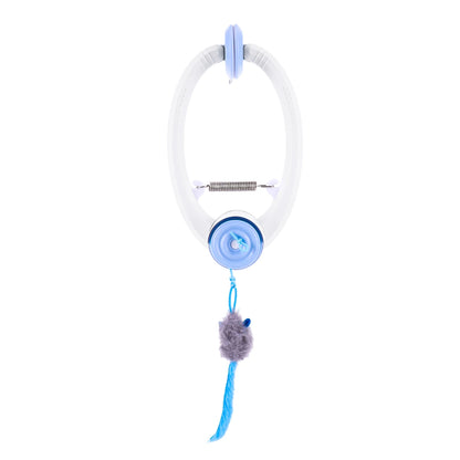 Door-Hanging Bouncing Mouse Cat Toy – 3 Catnip Mice