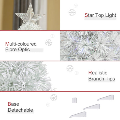 2.5ft Pre-Lit Fibre Optic Tabletop Christmas Tree