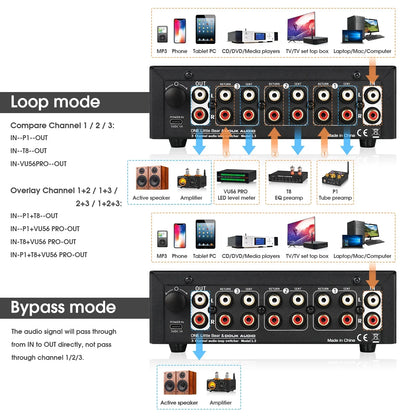 Nobsound L3 3-Way Audio Switcher Box - image 3