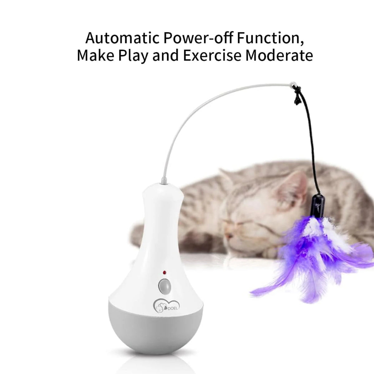 Automatic Spinning Feather Cat Toy