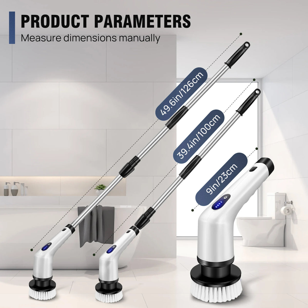 10-in-1 Cordless Electric Spin Scrubber - image 2